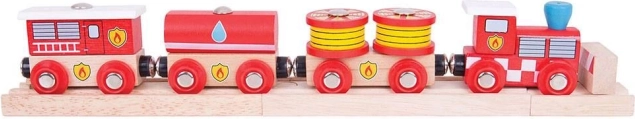 Trenul de Pompieri Bigjigs Rail