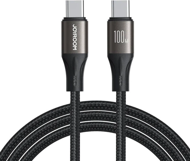 Joyroom Light-Speed cablu USB-C la USB-C 100 W, 1,2 m, negru