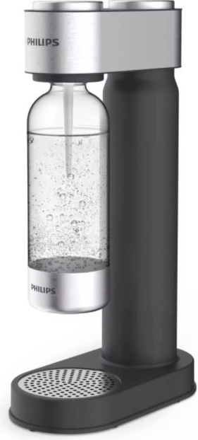 Aparat de apă carbogazoasă Philips GoZero, inox negru