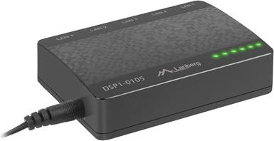 Switch desktop LANBERG cu 5 porturi Fast Ethernet 10/100 Mb/s