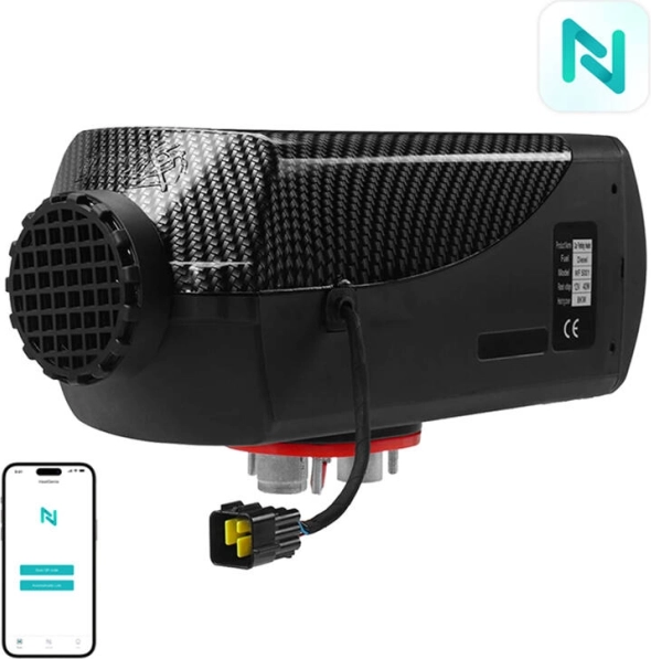 Încălzire independentă pe motorină 5 kW, 12 V cu Bluetooth și aplicația Heat Genie BLITZWOLF