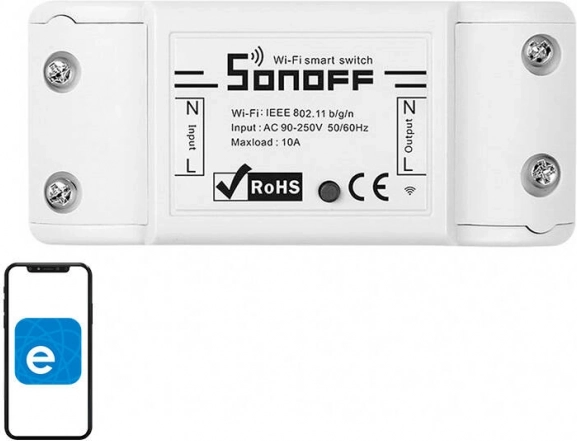Comutator inteligent Wi-Fi Sonoff Basic