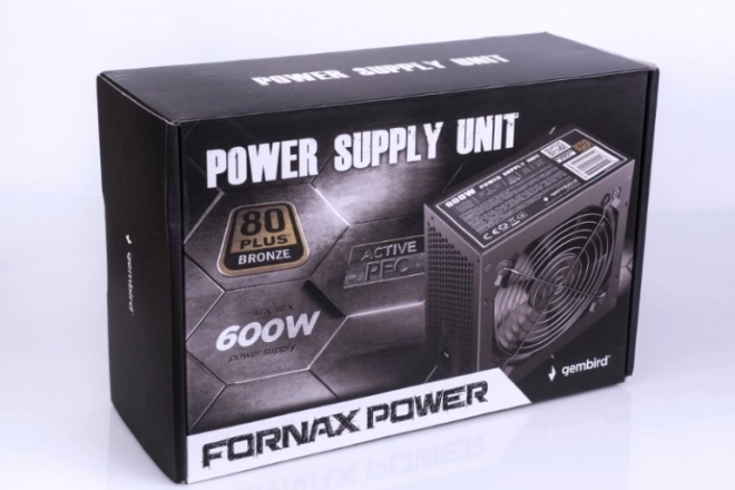 Sursă de alimentare ATX 600 W, PFC activ, ventilator de 120 mm, 80 PLUS Bronze