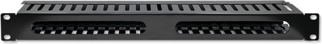 Organizator de cabluri pentru rack de 19″, 1U, 24 de poziții – QOLTEC
