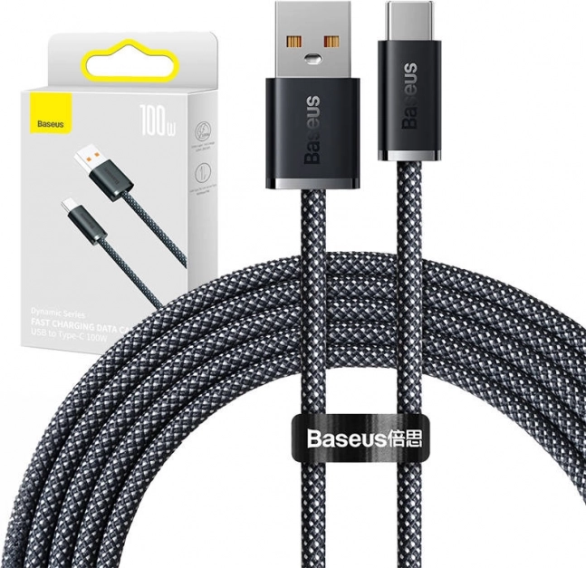 Cablu USB la USB-C Baseus Dynamic Series 2m negru
