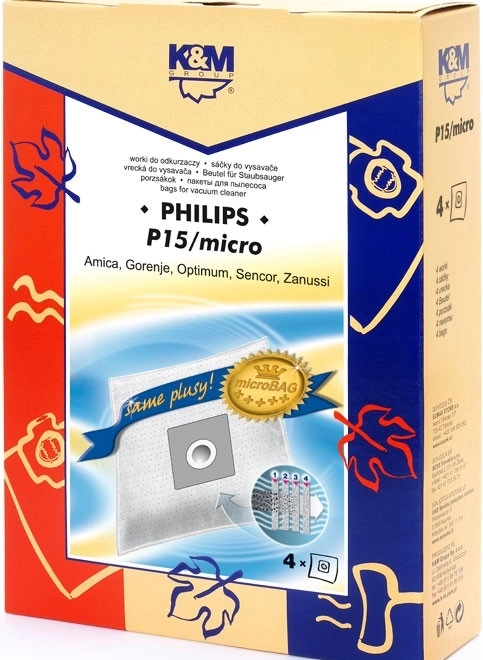 Saci de aspirator 4 buc P15 micro