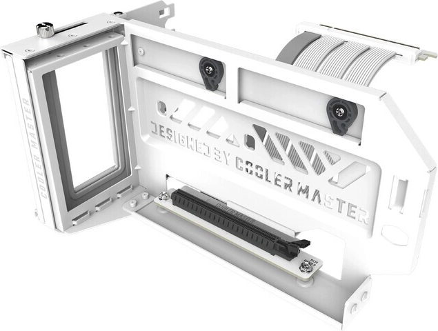 COOLER MASTER suport vertical pentru placă video V3 cu cablu PCIe 4.0 – alb
