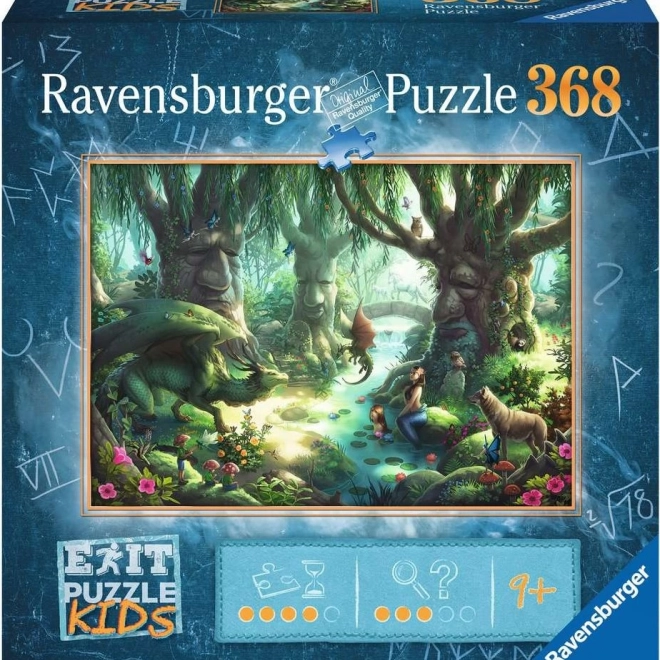 Ravensburger Exit Kids puzzle: pădurea magică, 368 piese
