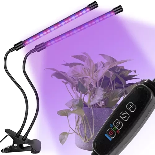 Lampă LED rezistentă la apă pentru creșterea plantelor cu panou dublu, temporizator și telecomandă Gardlov