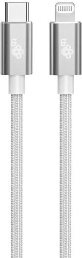 Cablu Lightning MFi - USB C argintiu 1m