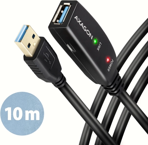 Axagon Cablu USB Activ Repeater Extensie 10m