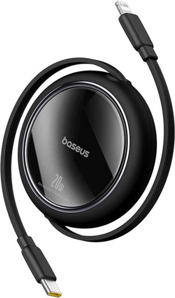 Cablu retractabil de încărcare Baseus Free2Pull USB-C la Lightning 20W 1m negru