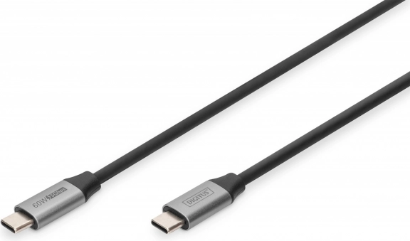 Cablu USB‑C 3.0, 60 W, 5 Gbps, USB‑C la USB‑C, 1 m, negru
