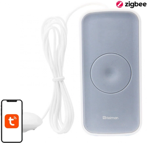 Senzor inteligent de scurgeri de apă HEIMAN HS1WL‑E Zigbee Tuya