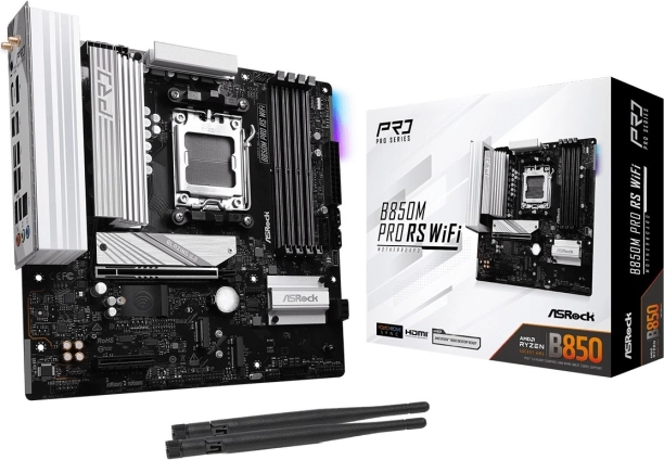 ASROCK B650M Pro RS WiFi placă de bază mATX pentru AM5 cu DDR5 și Wi‑Fi 6E