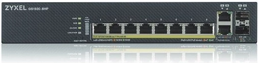 Comutator Zyxel GS1920-8HPv2 10Port Gbit 2xGb 130W PoE