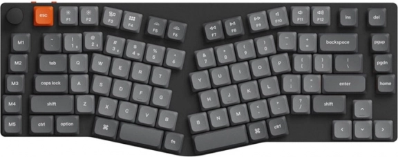 Tastatură wireless cu profil redus Keychron K15 Max cu LED și switchuri roșii