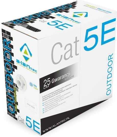 Cablu U/UTP categorie 5E pentru utilizare în exterior 4 perechi