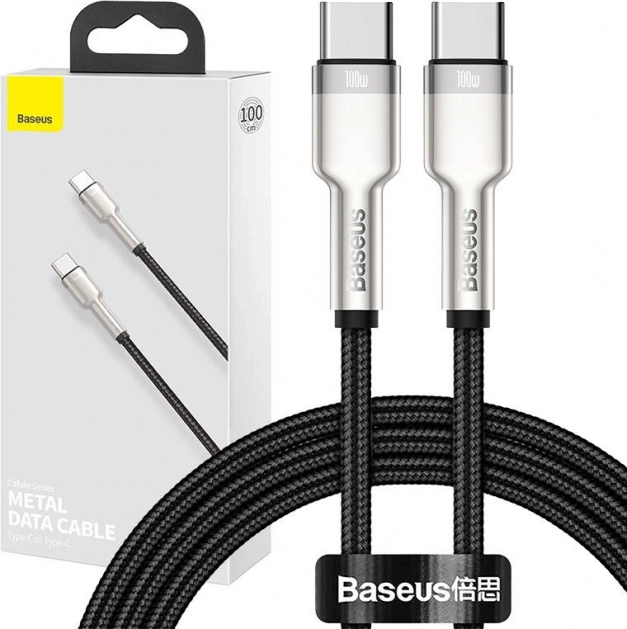 Cablul USB-C Baseus 100W, 1m, negru