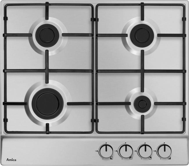 plita pe gaz din inox Amica PGA6100BPR