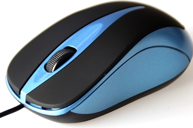 Mouse optic Media-Tech PLANO negru-albastru