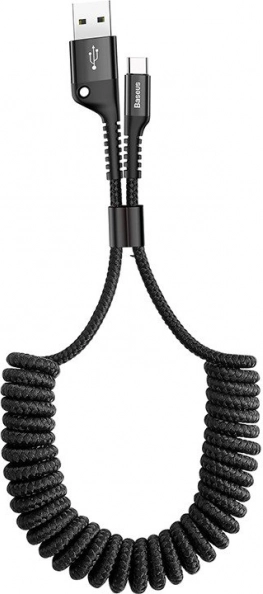 Baseus cablu USB‑C cu arc 1 m, încărcare rapidă 2 A, negru