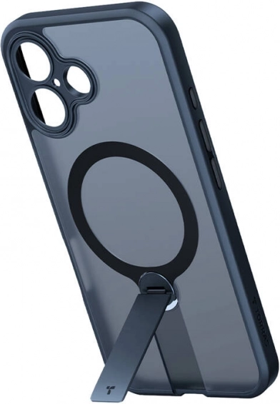 Torras Pstand Spin husă pentru iPhone 16 Plus neagră