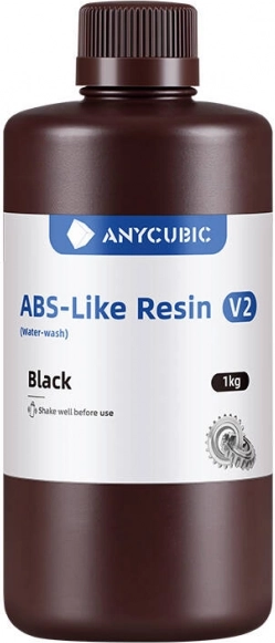 Rășină Anycubic ABS-Like V2 neagră pentru imprimare 3D