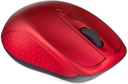 Mouse optic wireless roșu