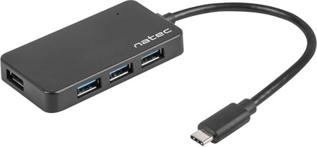 Hub USB 4 Porturi Silkworm 3.0 Negru USB-C
