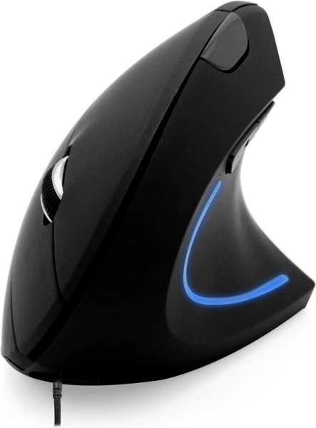 Mouse verticală cablată cu iluminare colorată