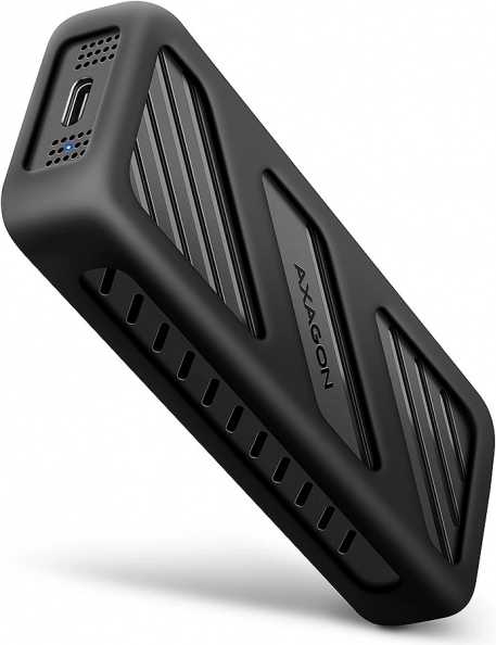 AXAGON armored box – carcasă externă din aluminiu pentru M.2 NVMe SSD, USB‑C 3.2 Gen 2x2, 20 Gb/s
