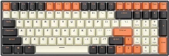 Tastatură mecanică Royal Kludge RK100 RGB comutator maro