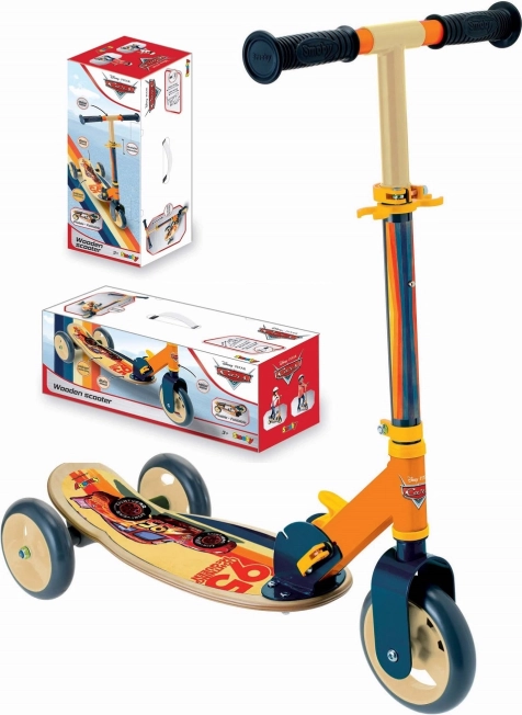 Trotinetă din lemn cu trei roți SMOBY CARS