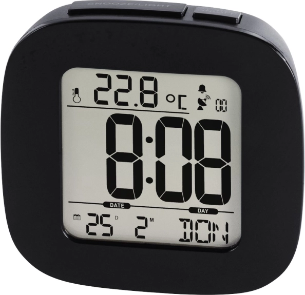 Ceas cu alarmă DCF RC45 negru