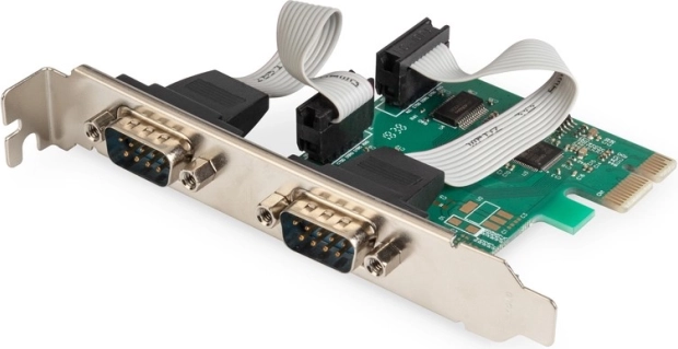 Controller PCIe pentru port serial RS232, 2x DB9, chipset ASIX99100