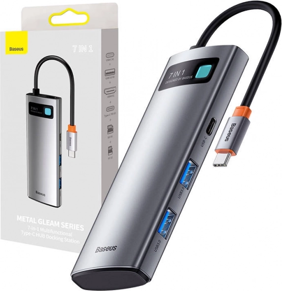 Baseus 7v1 adaptor USB-C cu HDMI și USB 3.0