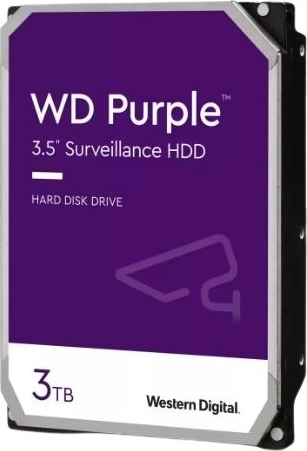 Hard disk WD Purple 3 TB 3.5" pentru sisteme de supraveghere