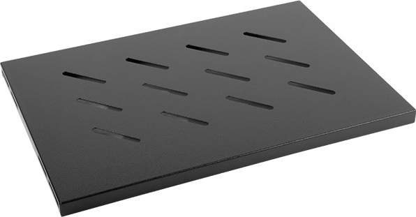 Raft negru pentru dulapuri 19'' 450mm 1U 500x280mm