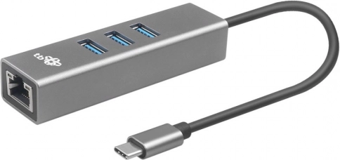 Adaptor USB-C cu RJ45 + 3x porturi USB-A - 1000 Mb/s