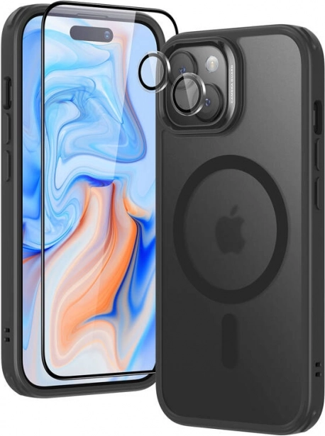 ESR carcasă clasică hibridă HaloLock pentru iPhone 15 Plus neagră
