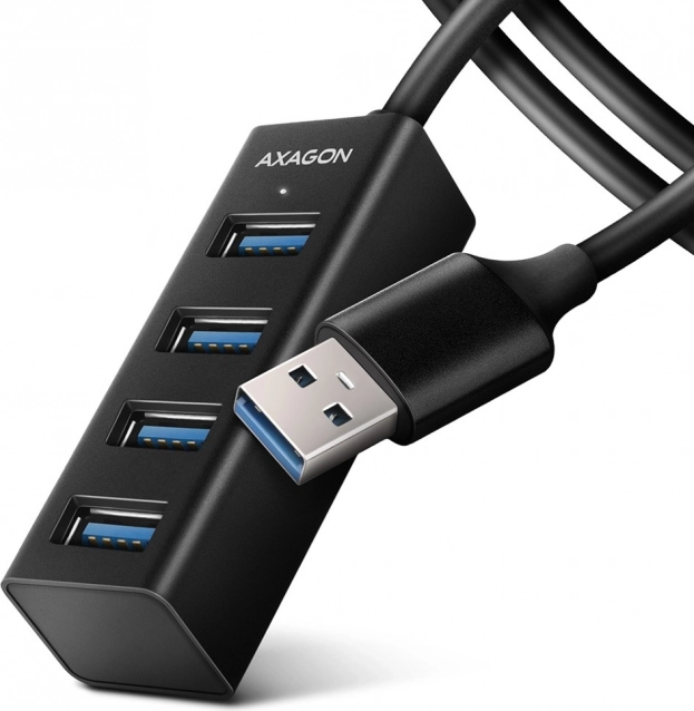 Hub USB metalo-mini 4 porturi, cablu USB 3.2 Gen 1 de 1.2m
