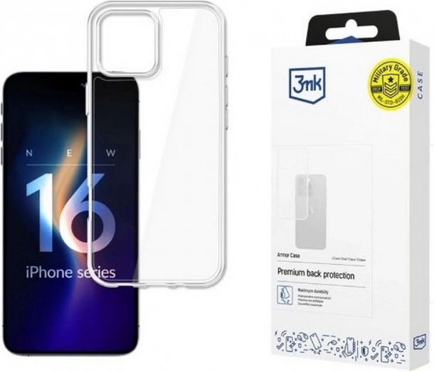 Carcasă Armor Case pentru iPhone 16 Pro transparentă