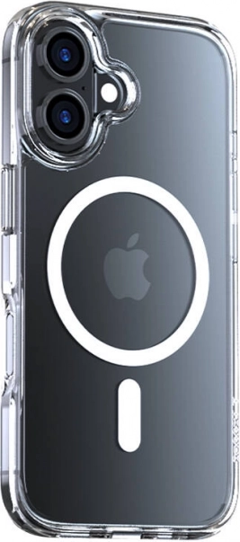 Husă Torras Diamond‑Mag pentru iPhone 16 transparentă