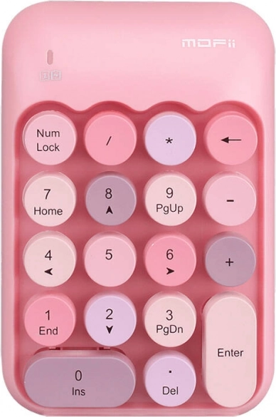 Tastatură numerică wireless MOFii X910 roz