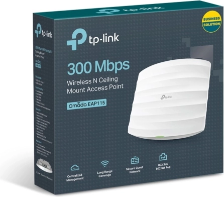 Punct de acces wireless PoE pentru plafon TP-Link EAP115 N300