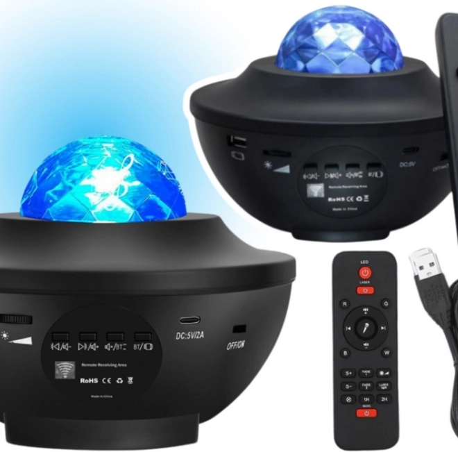 Proiector de stele lampă LED difuzor Bluetooth cu telecomandă