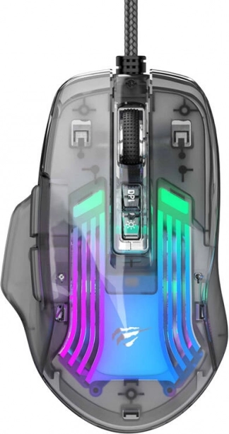 Mouse de joc cu cablu Havit cu iluminare RGB