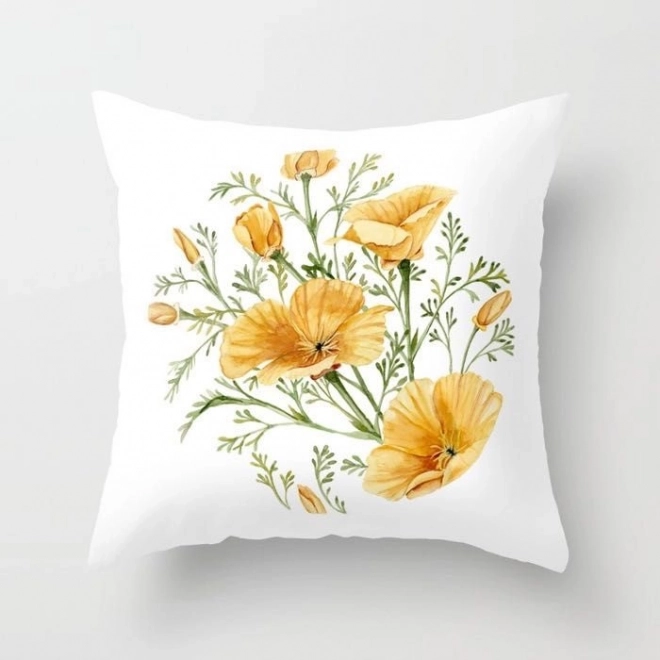 Față decorativă pentru pernă cu flori – model 13