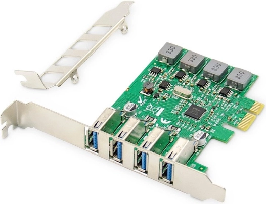 Placă de extensie (controler) USB 3.0 PCI Express 4xUSB 3.0 Low Profile set de cipuri: VL805